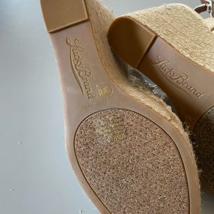 Lucky Brand macramé wedges